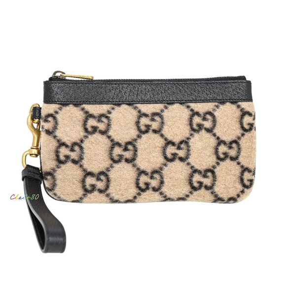 Gucci Handbags - Gucci 597671 GG Wool Wristlet